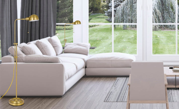 Cal 60W Croby Pharmacy Floor Lamp Oil-Rubbed Bronze (BO-2441FL-ORB) - Diamond Home USA