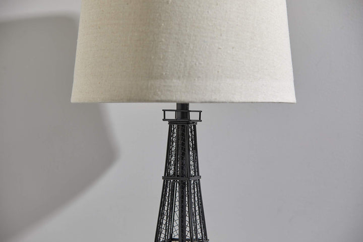Adesso SL5001-01 Eiffel Tower Table Lamp Black - Diamond Home USA