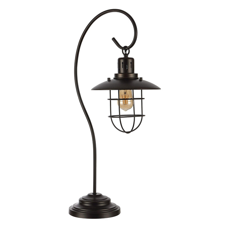 29.5-inch Iron Table Lamp 15" X 7.5" 29.5" Black Modern Contemporary Traditional - Diamond Home USA