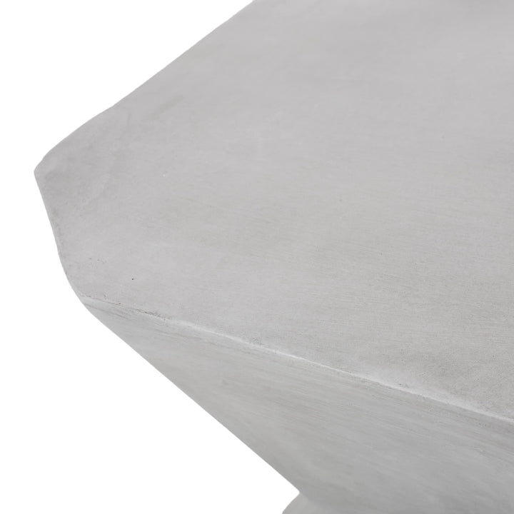 Christopher Knight Home Paquette End Table Concrete Finish - Diamond Home USA