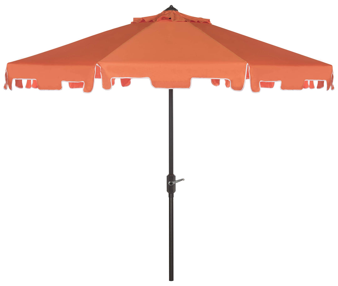 Safavieh Outdoor Collection Zimmerman Crank Market Orange and White 9-inch - Diamond Home USA