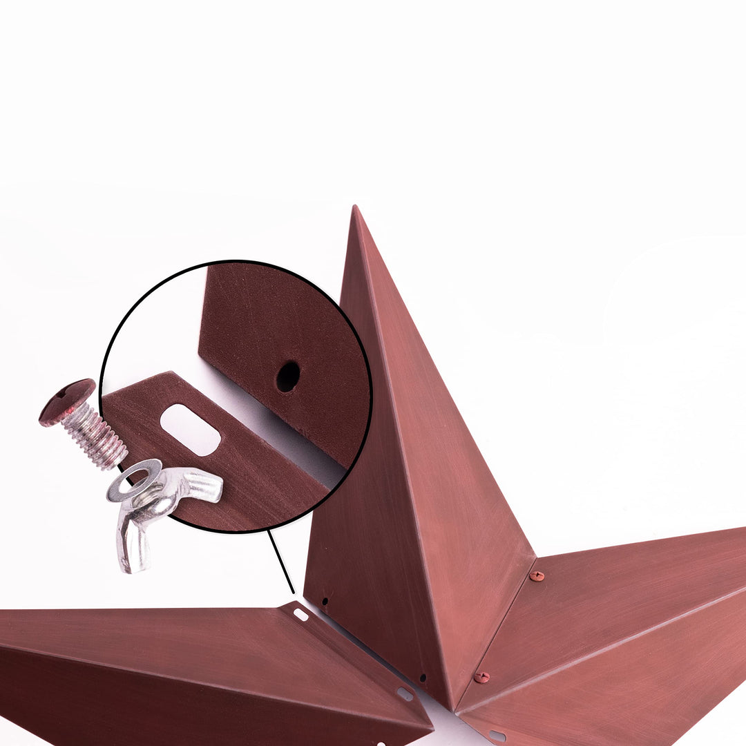 CWI Gifts Metal Barn Star - 36 inch Galvanized Hanging Star - Farmhouse Wall - Diamond Home USA