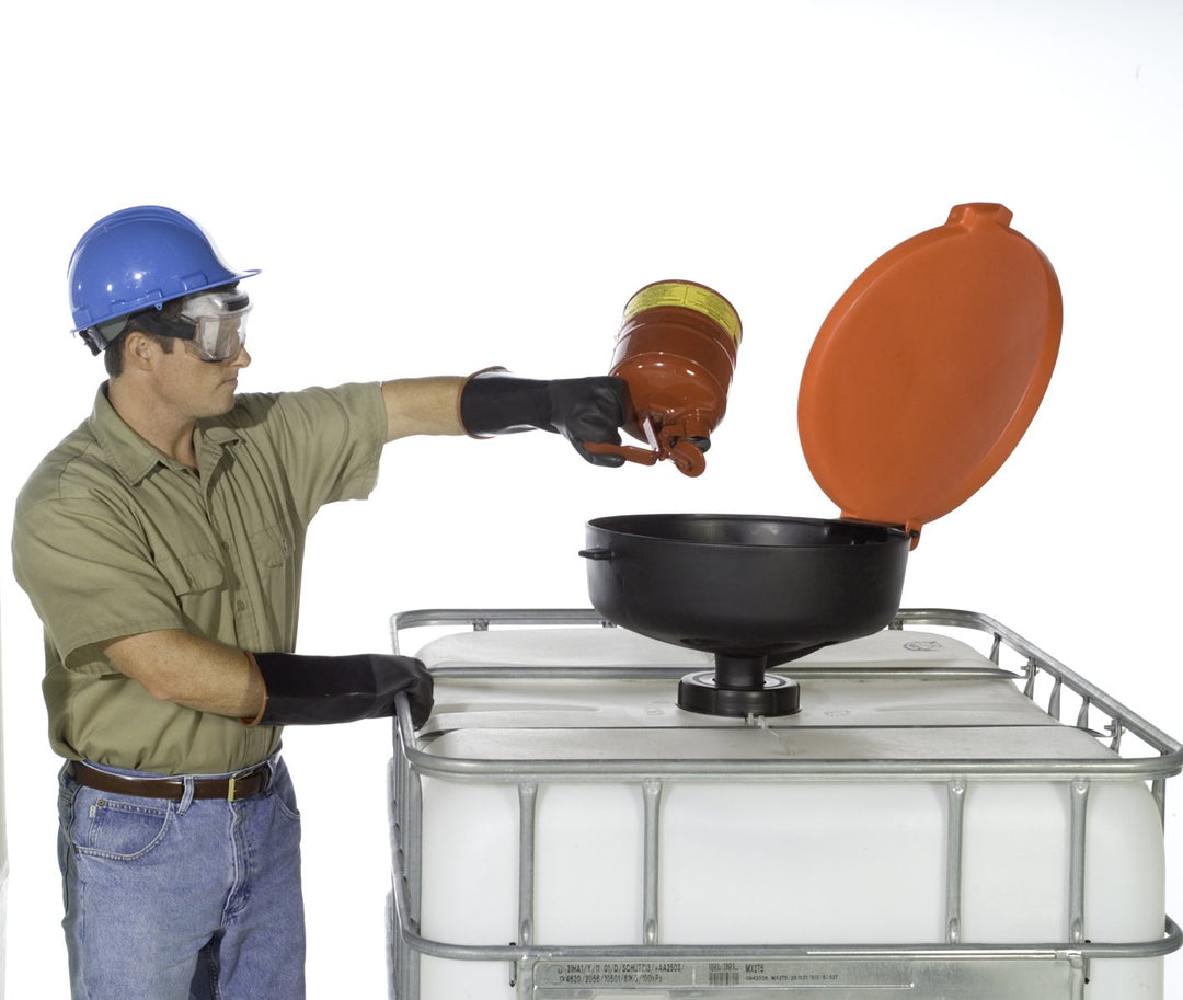 UltraTech 0656 Polyethylene Large Burp-Free Ultra-Drum Funnel 22" OD x 11-1/2"