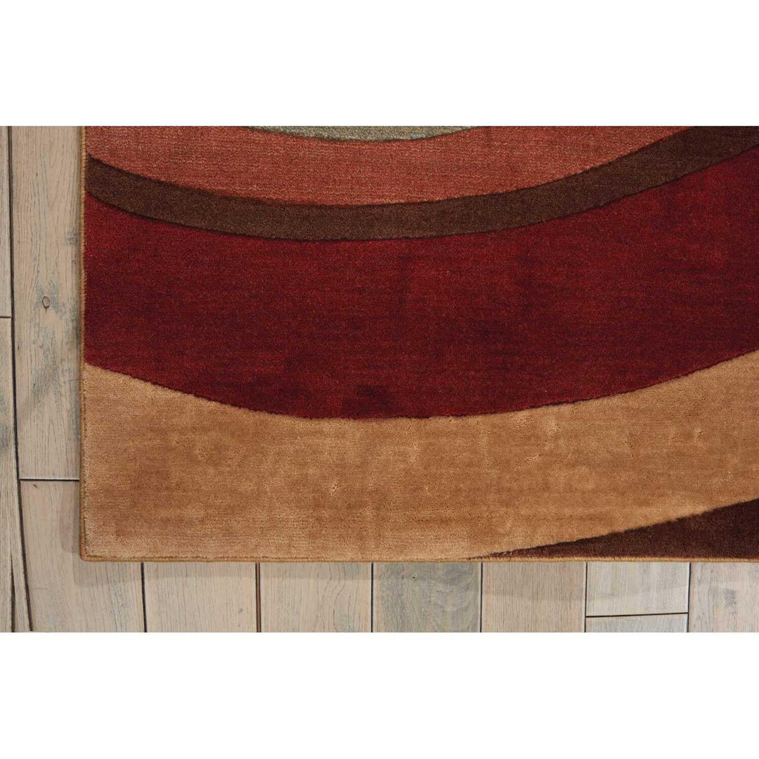 Nourison Somerset 93x130 Rectangle Fabric Area Rug in Multi-Color Finish - Diamond Home USA