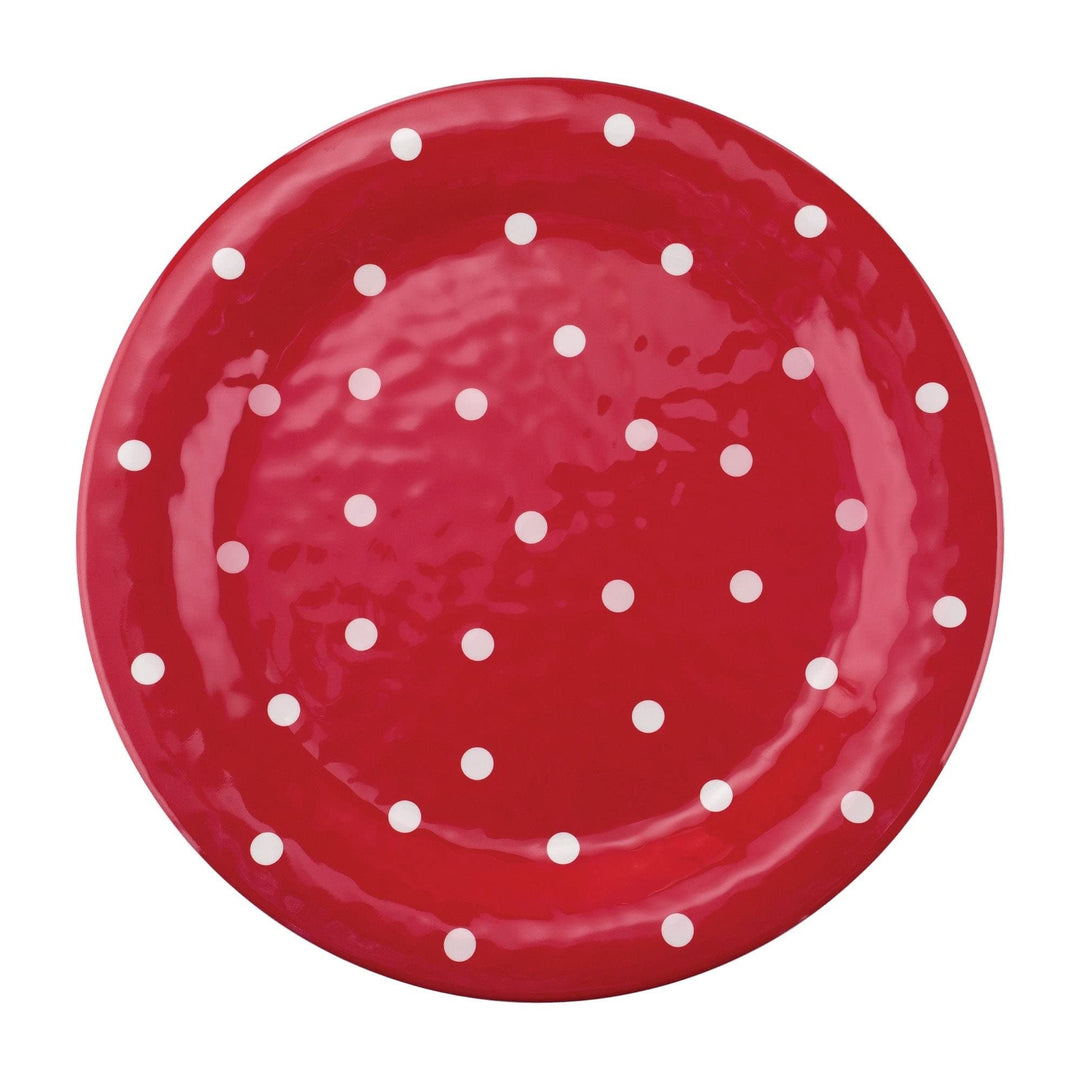 12-iece Dinnerware Set Includes Dinner lates Salad Bowls Service for 4. (Red - Diamond Home USA