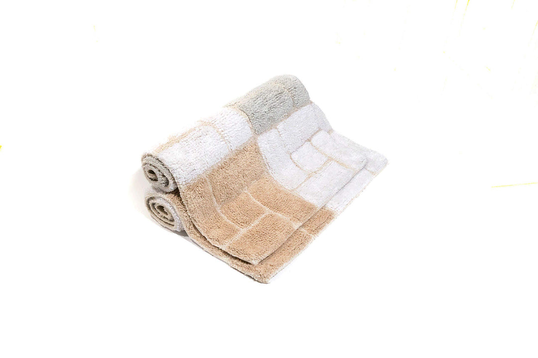 Chesapeake Merchandising Berkeley 2 Pc. Spa Bath Rug Set 701 (21"x3" & 2"x - Diamond Home USA