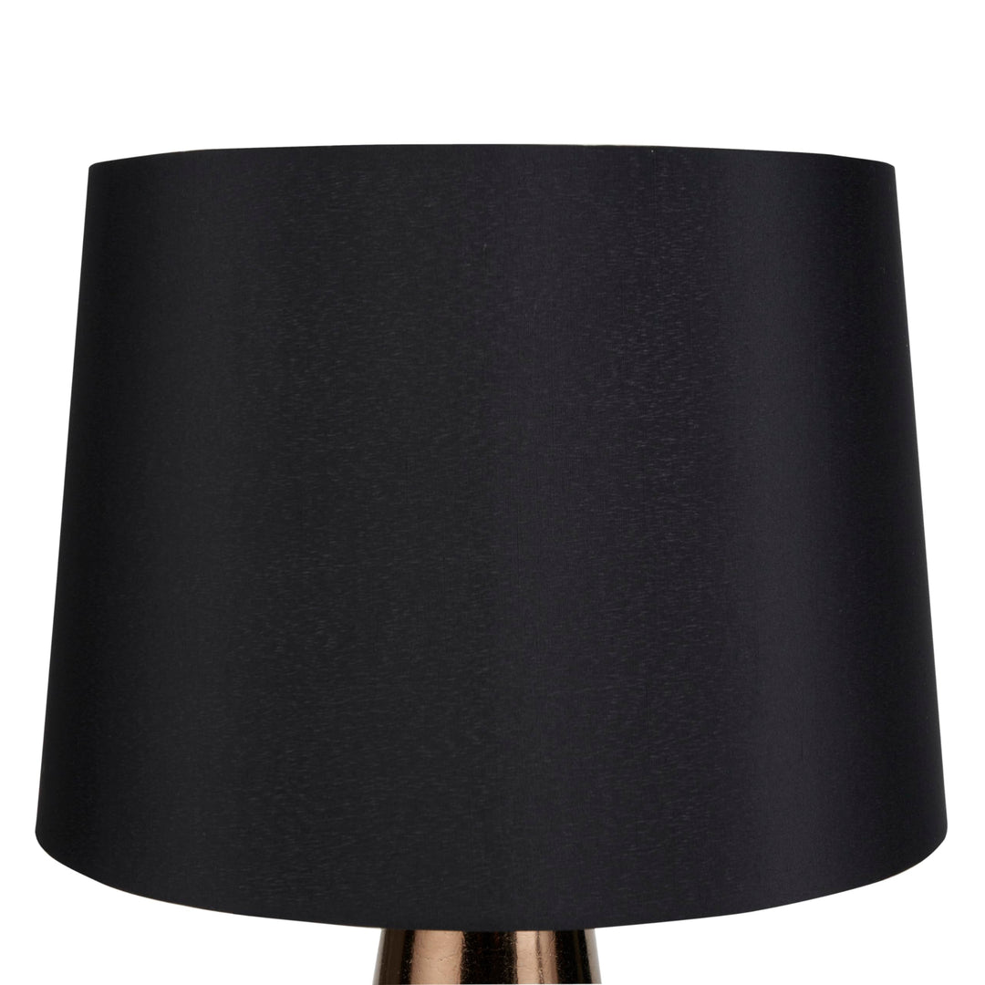 Nourison 27" Black & Gold Paint Drip Ceramic Table Lamp for Bedroom Living - Diamond Home USA