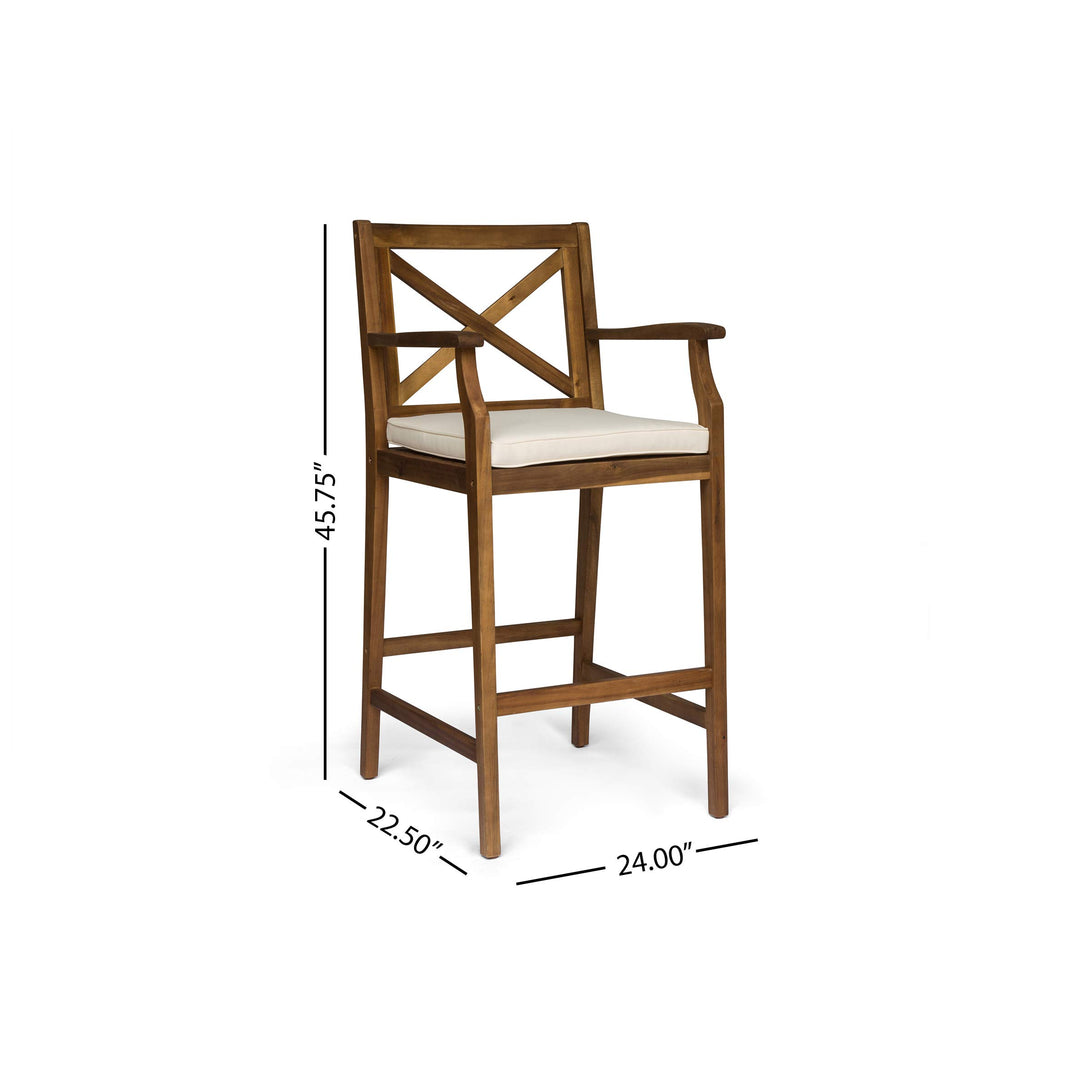 Great Deal Furniture Christopher Knight Home Logan Outdoor Acacia Wood Teak - Diamond Home USA