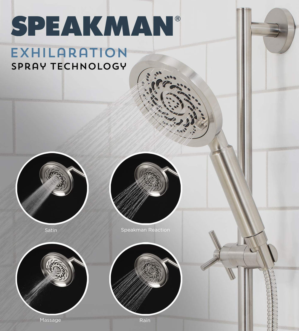 Speakman S-5001-N-E2 Kubos Exhilaration High Pressure Fixed Shower Head 2 GPM - Diamond Home USA
