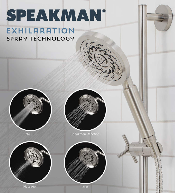Speakman S-5001-N-E2 Kubos Exhilaration High Pressure Fixed Shower Head 2 GPM - Diamond Home USA