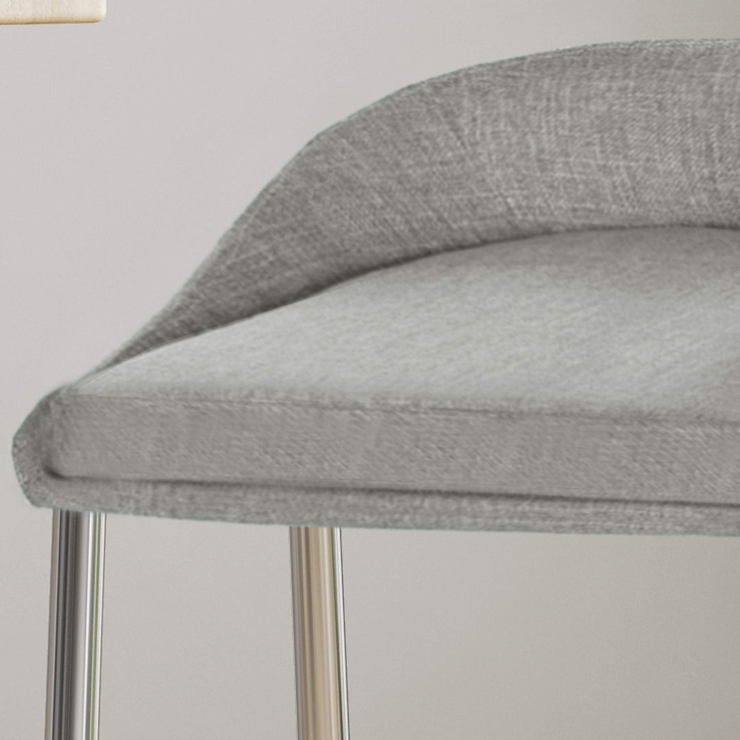 Christopher Knight Home Fanny Counter Stools Modern Upholstered Chrome Iron Legs - Diamond Home USA