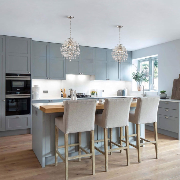 The Lighting Store Dalia Indoor 3-Light Crystal Chandelier Brushed Champagne - Diamond Home USA