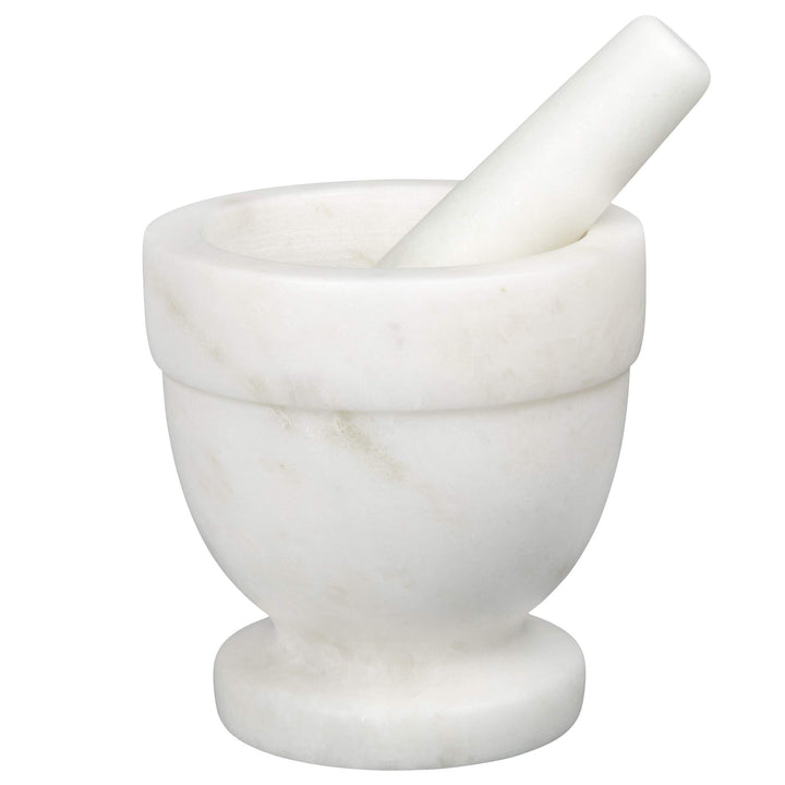 Creative Home Natural Marble Mortar and Pestle Set Spice Grinder Guacamole