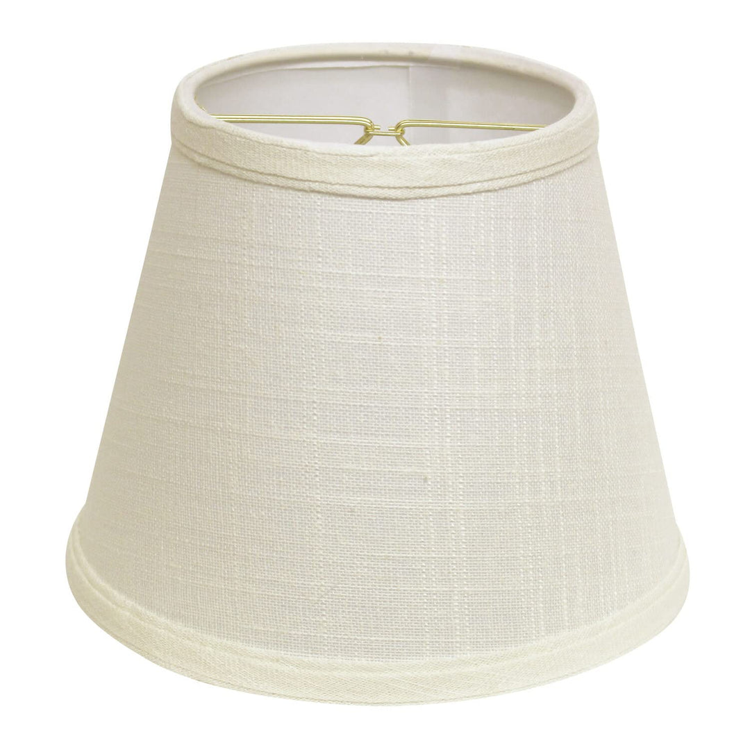 Cloth & Wire Empire Hardback Lampshade with Bulb Clip White Fabric Lampshade for
