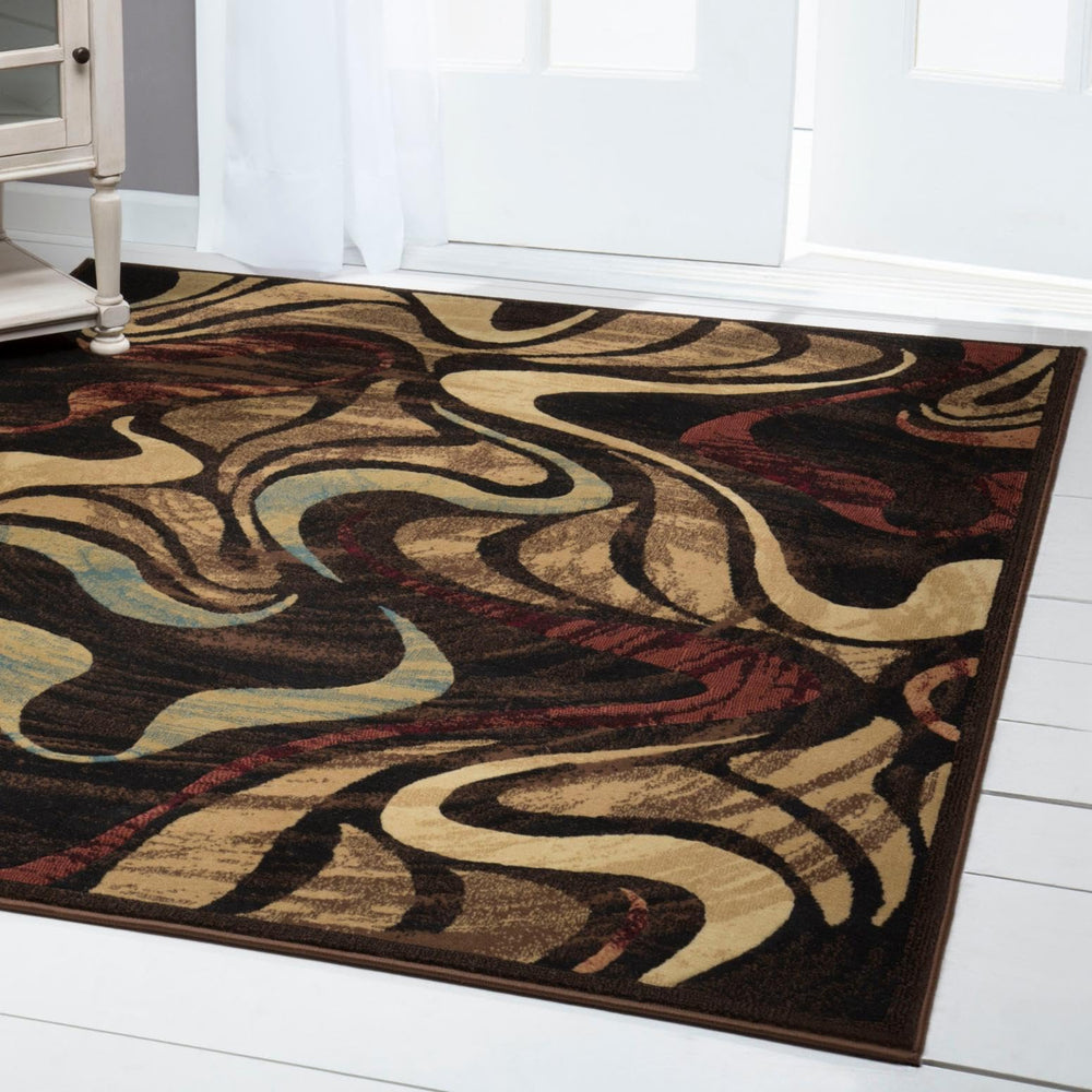Home Dynamix Catalina Picasso Contemporary Artistic Swirl Area Rug 1 ft 9 in x 6 1'9"x6'9" - Diamond Home USA
