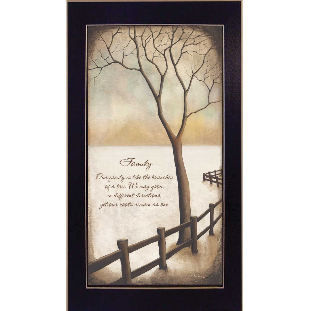 "Family" By Kendra Baird Printed Wall Art Ready To Hang ed Poster Black