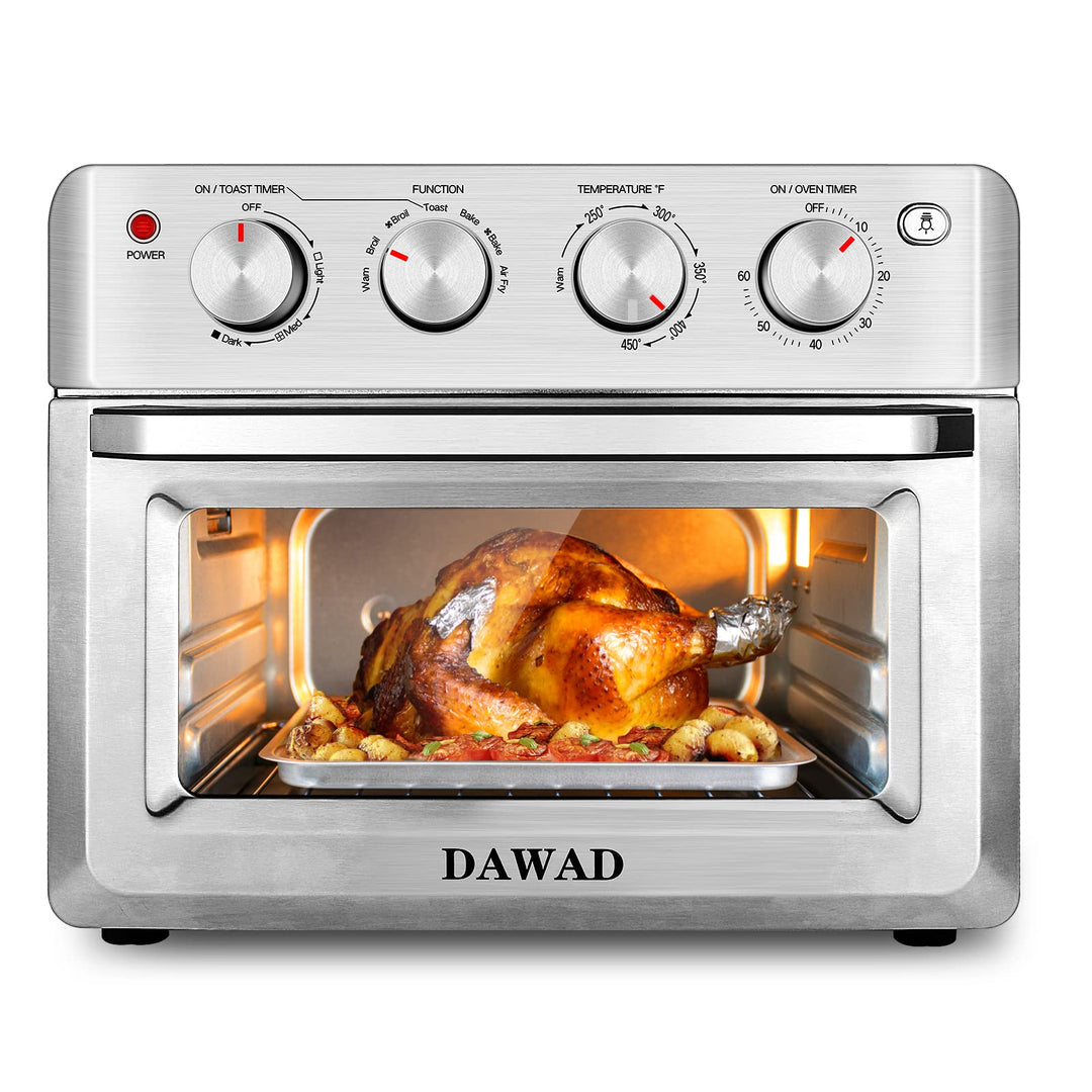 #Toaster Oven Air Fryer Combo DAWAD 19QT Countertop Convection Oven for Fries