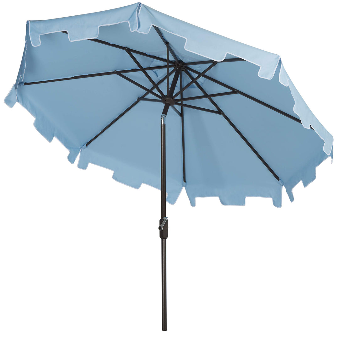 Safavieh Outdoor Collection Zimmerman Crank Market Umbrella with Flap - Diamond Home USA