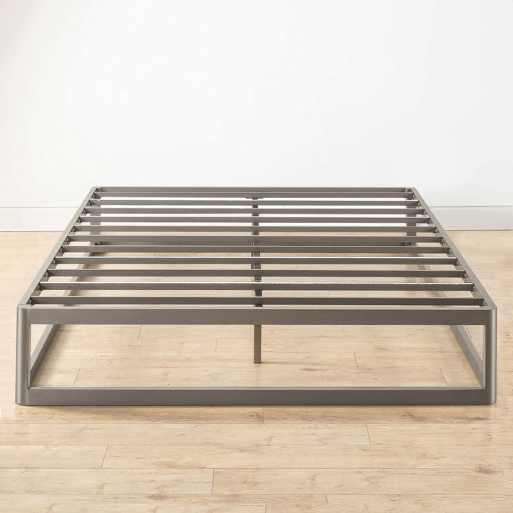 Mellow 12" Metal Platform Bed Frame w/Heavy Duty Steel Slat Foundation King Grey - Diamond Home USA