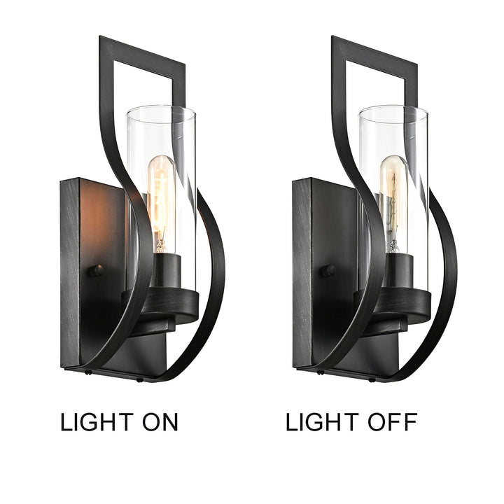 The Lighting Store Anastasia 1 Light Wall Sconce with Clear Glass Shade and - Diamond Home USA