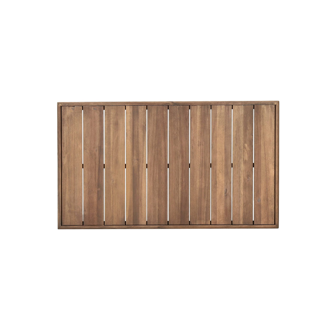 Outdoor Acacia Wood Rectangular Coffee Table Brown Rustic Water Resistant - Diamond Home USA