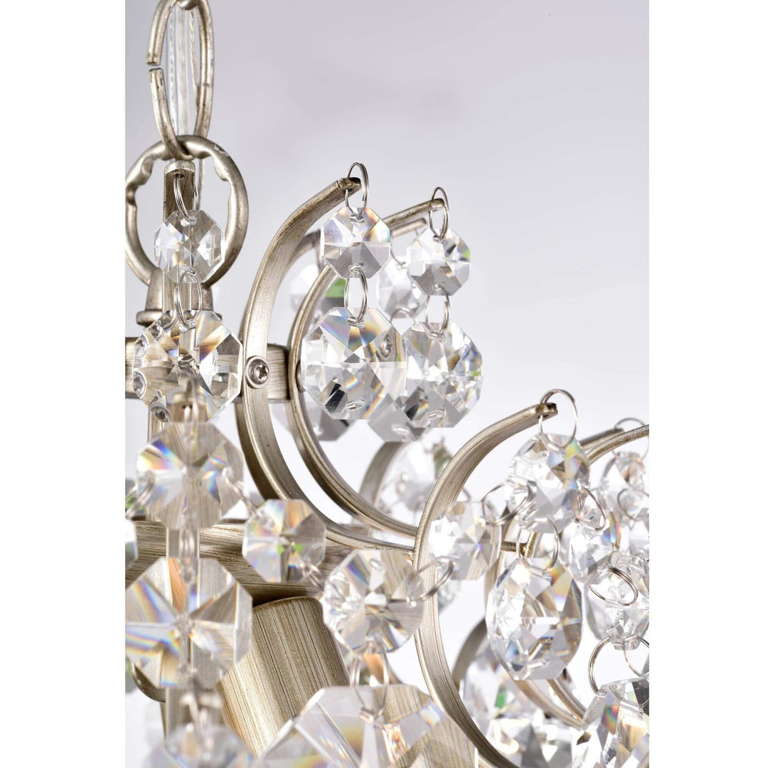 The Lighting Store Dalia Indoor 3-Light Crystal Chandelier Brushed Champagne - Diamond Home USA
