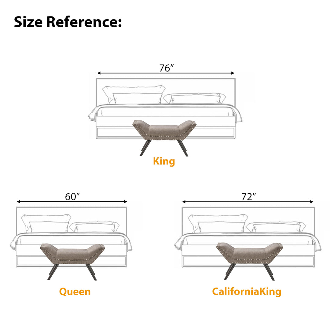 Christopher Knight Home Rosalynn Tufted Fabric Ottoman / Bench Almond