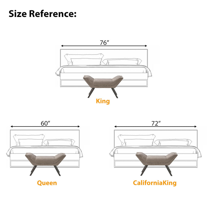 Christopher Knight Home Rosalynn Tufted Fabric Ottoman / Bench Almond