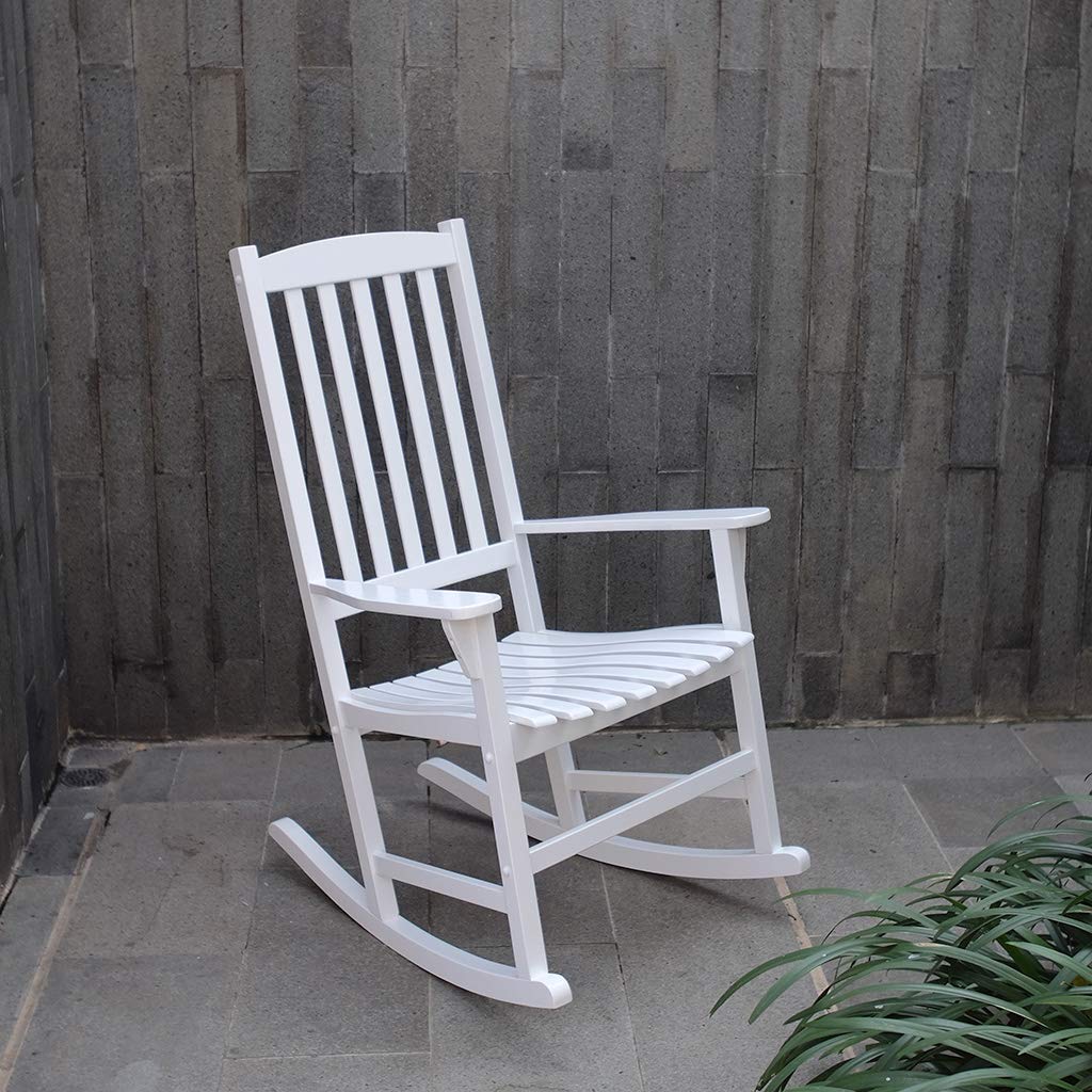 Cambridge Casual Bentley High Back Wooden Front Porch Rocking Chair