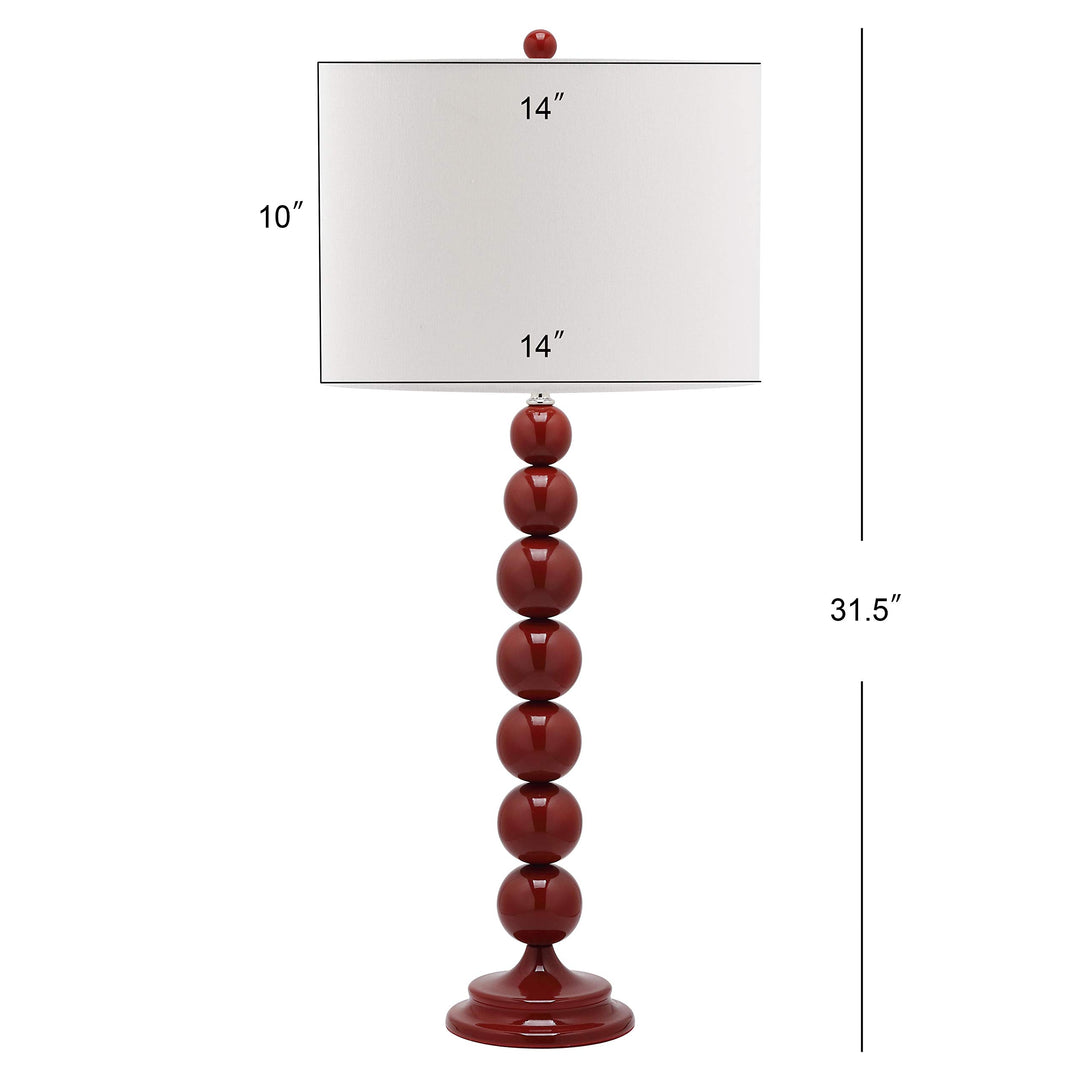 SAFAVIEH Lighting Collection Jenna Modern Contemporary Orange Stacked Ball - Diamond Home USA