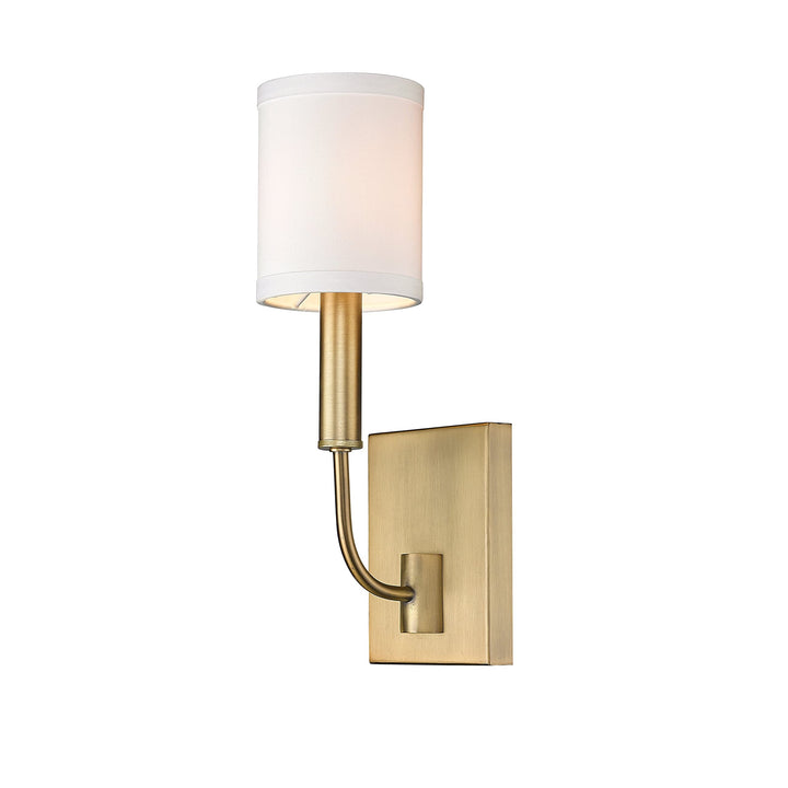Aged Brass Modern Glam Traditional 1-light Wall Sconce with Shade Gold