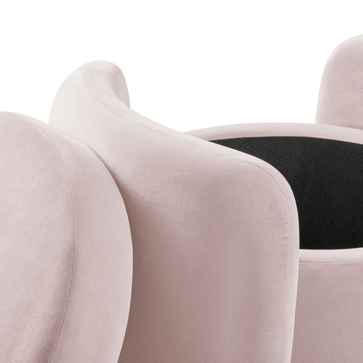 Modway EEI-6055-MID Nebula Upholstered Performance Velvet Ottoman