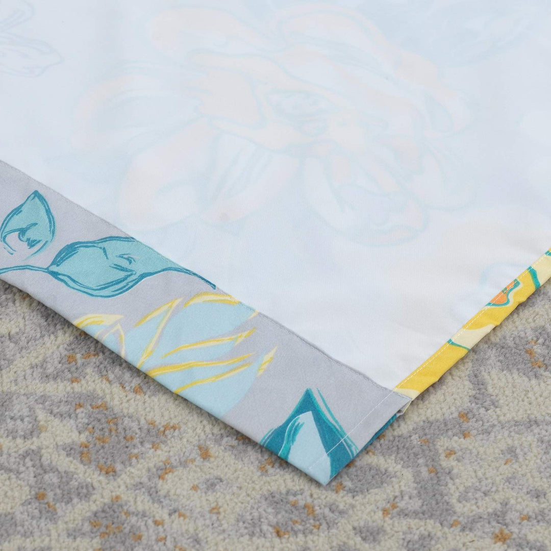 Greenland Home Watercolor Dream Window Treatment 84x19 inches Gray Grey - Diamond Home USA