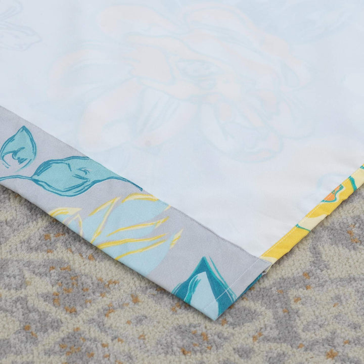 Greenland Home Watercolor Dream Window Treatment 84x19 inches Gray Grey - Diamond Home USA