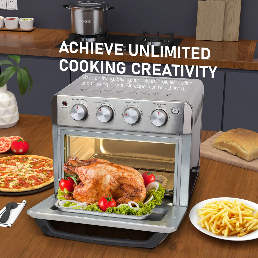 #Toaster Oven Air Fryer Combo DAWAD 19QT Countertop Convection Oven for Fries - Diamond Home USA