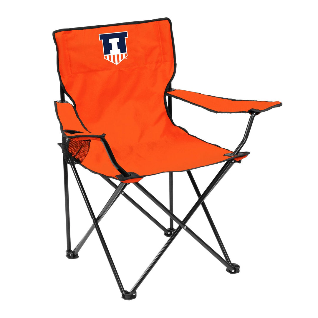 Logo Brands NCAA Illinois Fighting Illini Unisex Adult Quad Chair with Single