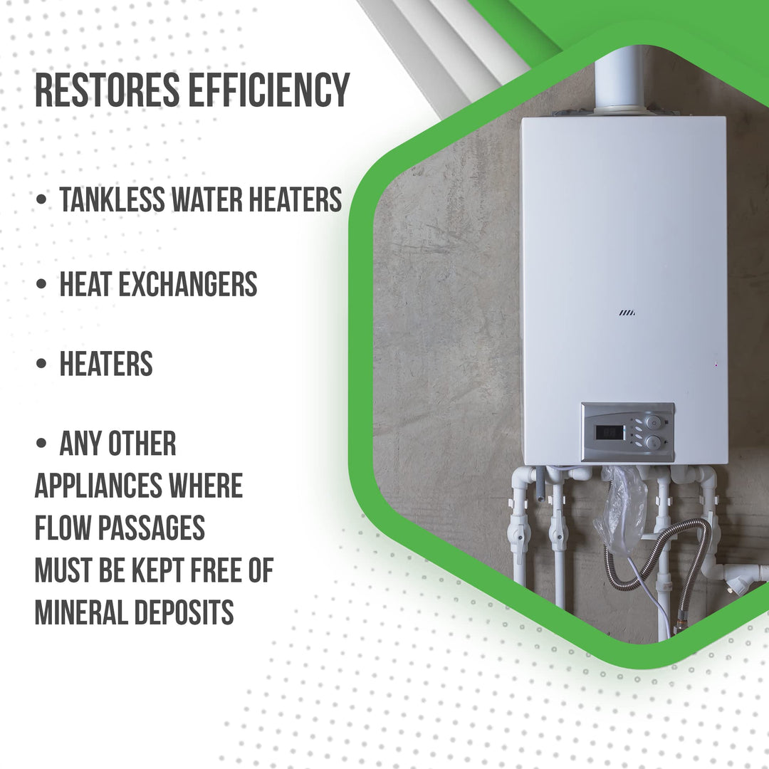 QwikDescaler + Concentrated Descaler lution Tankless Water Heater Descaling - Diamond Home USA