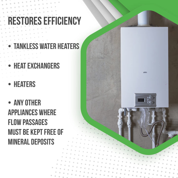 QwikDescaler + Concentrated Descaler lution Tankless Water Heater Descaling - Diamond Home USA