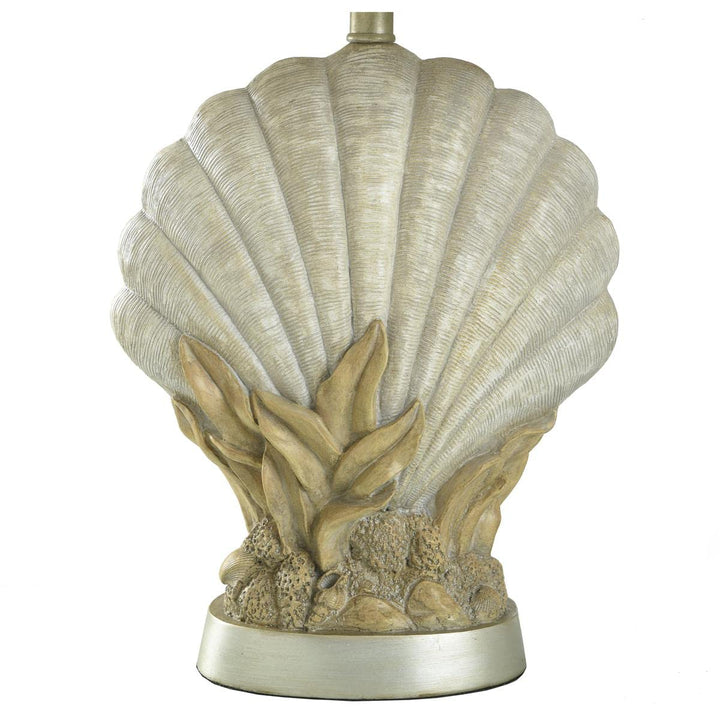 Stylecraft Home Collection Avoca Beach Off-White Coastal Shell Table Lamp - Diamond Home USA