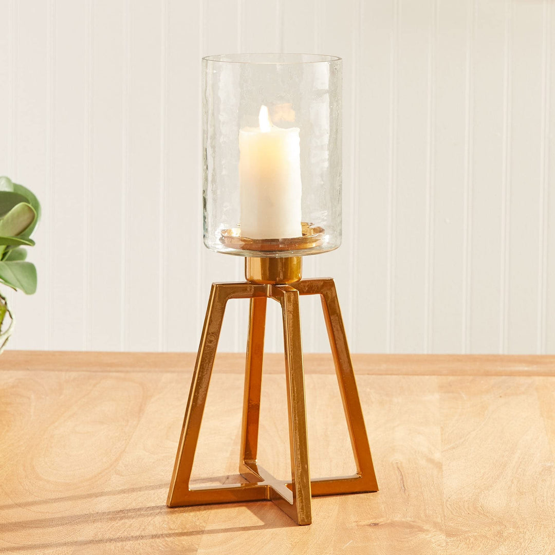 Hurricane Small Gold Modern Contemporary Iron - Diamond Home USA