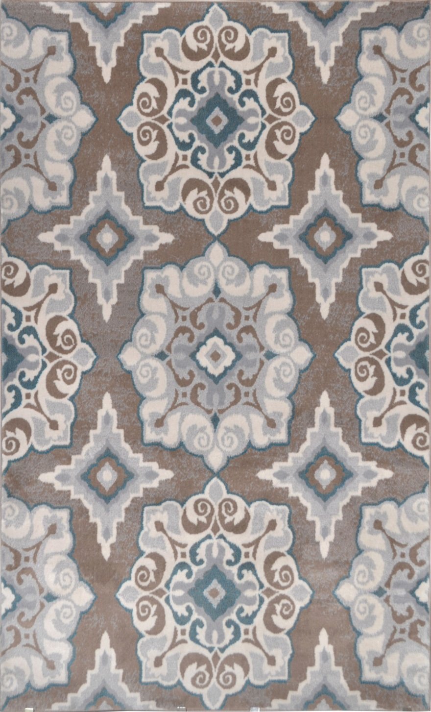 Home Dynamix Tremont Salem Area Rug 5'3"x7'2" Medallion Taupe/Blue 5'3"x7'2" - Taupe/Blue