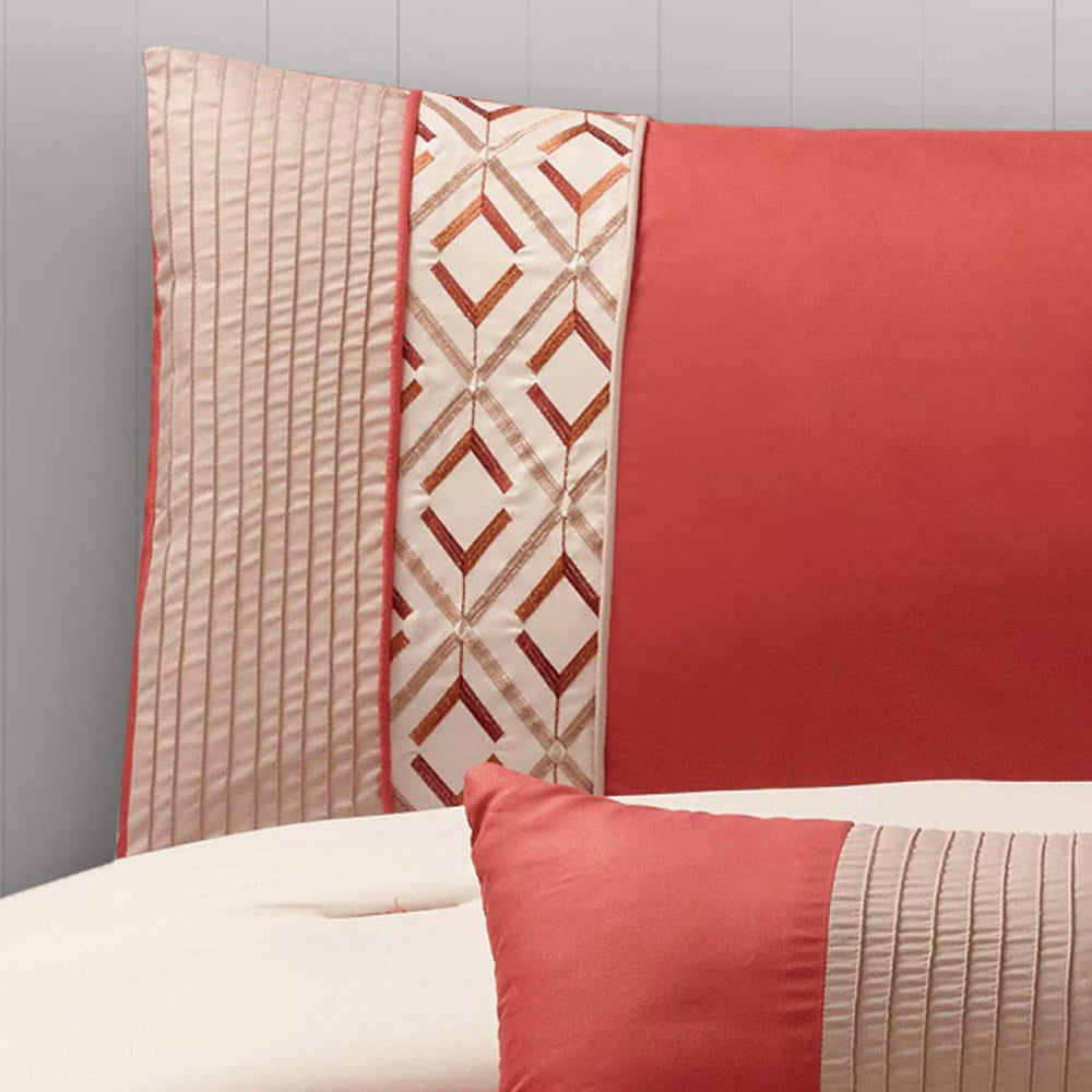 Riverbrook Home Country Manor Collection Comforter Set Queen Janna - Orange 8 - Diamond Home USA
