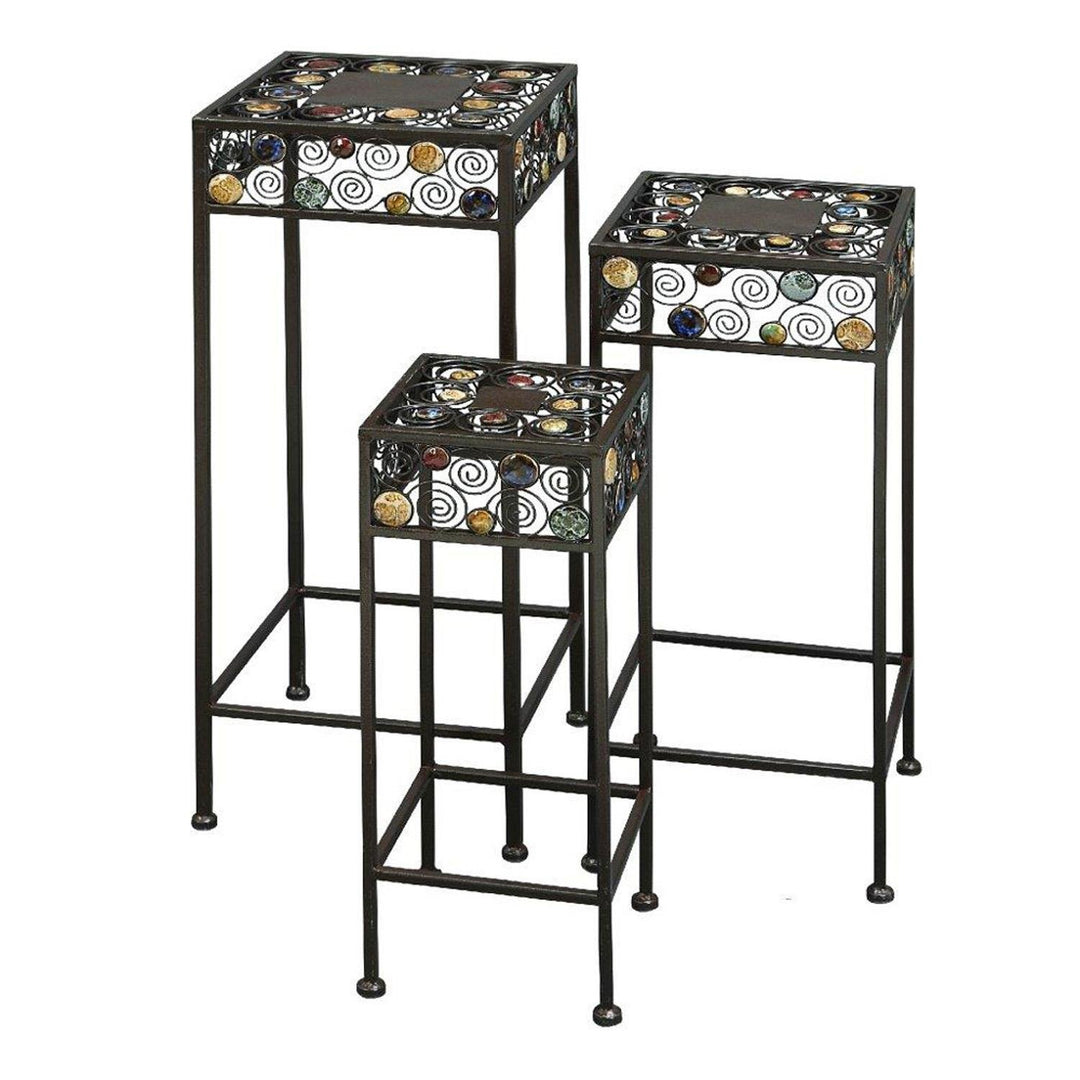 ORE International 61531 Metal Plant Stand Set of 3