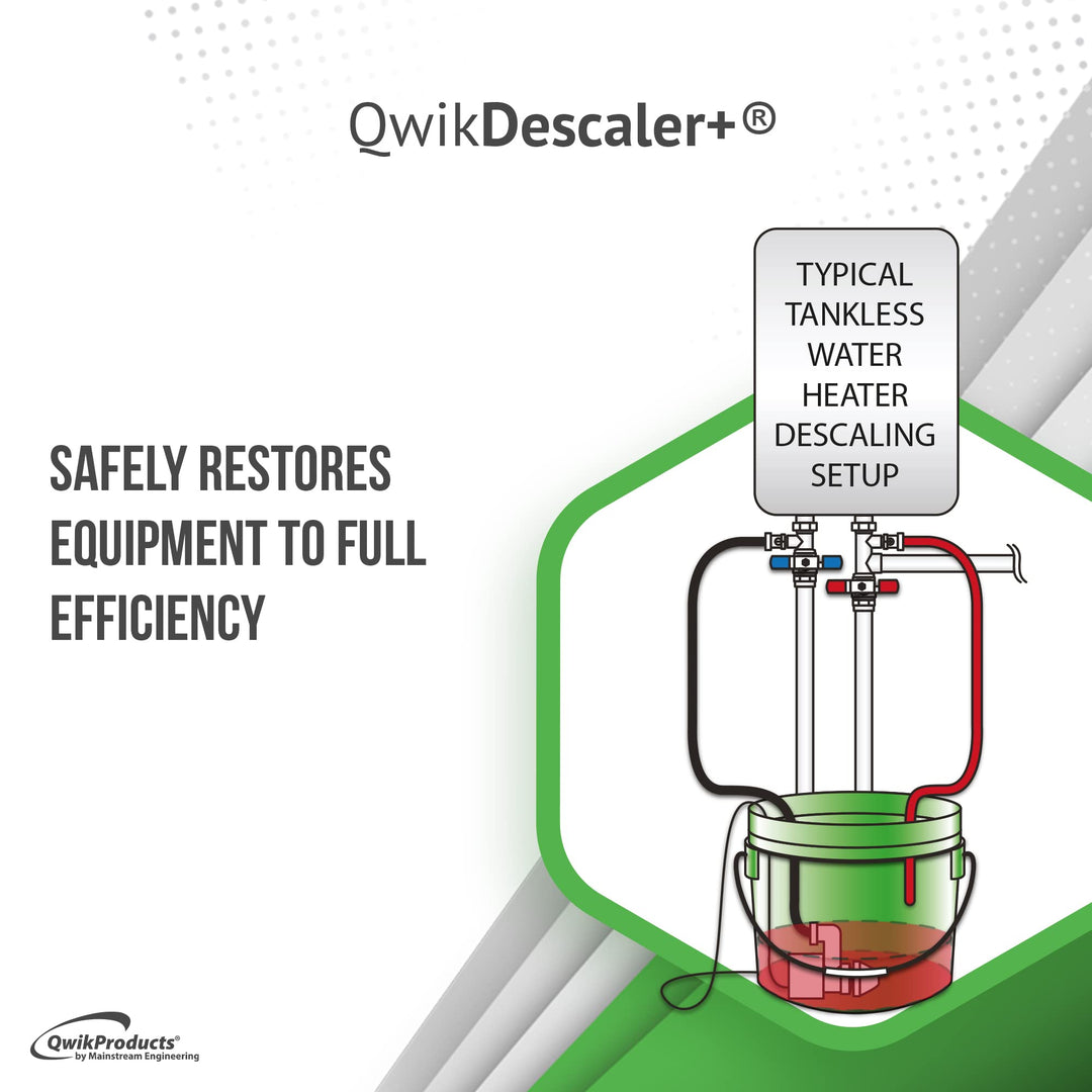QwikDescaler + Concentrated Descaler lution Tankless Water Heater Descaling - Diamond Home USA