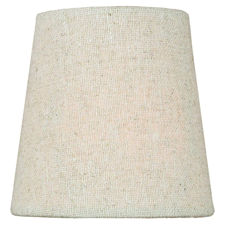 Set Of 6 Chandelier Sand Linen Clip-on Lampshade 3x4x4 Brown Modern Contemporary - Diamond Home USA