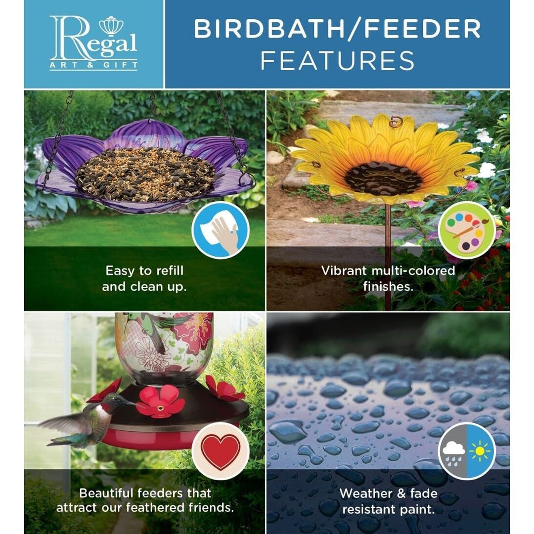 Critter Hummingbird Feeder Butterfly Pink Metal - Diamond Home USA