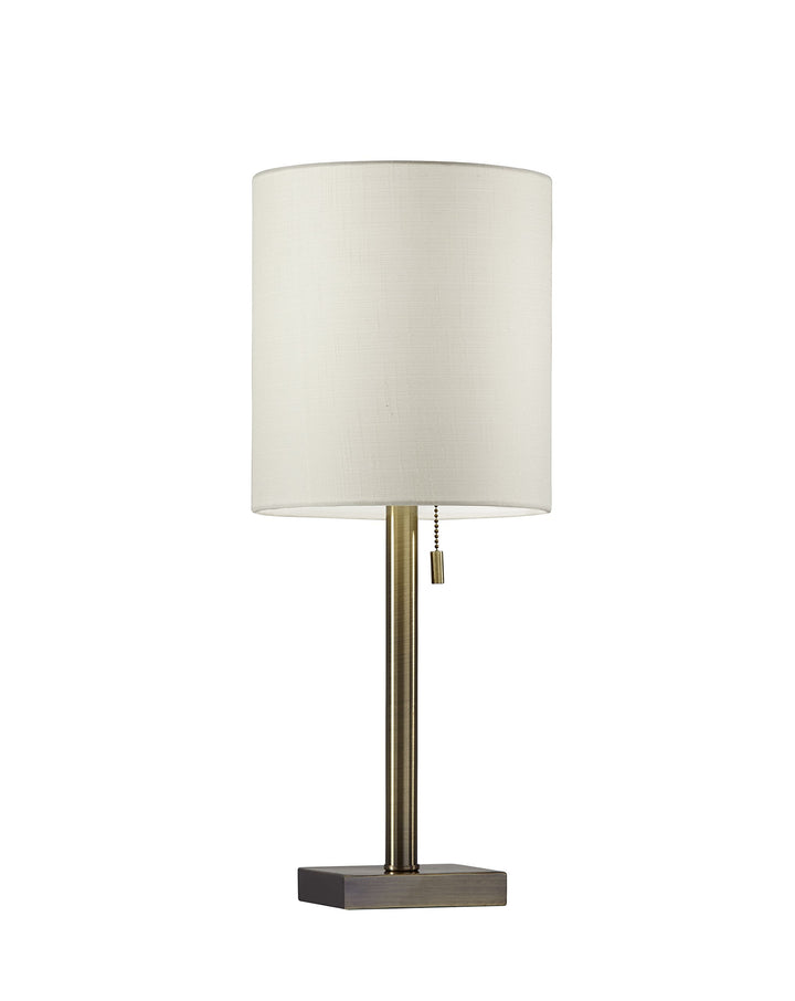 Adesso 1546-21 Liam Table Lamp 22 in. 60 W Incandescent/13 W CFL Antique Antique Brass