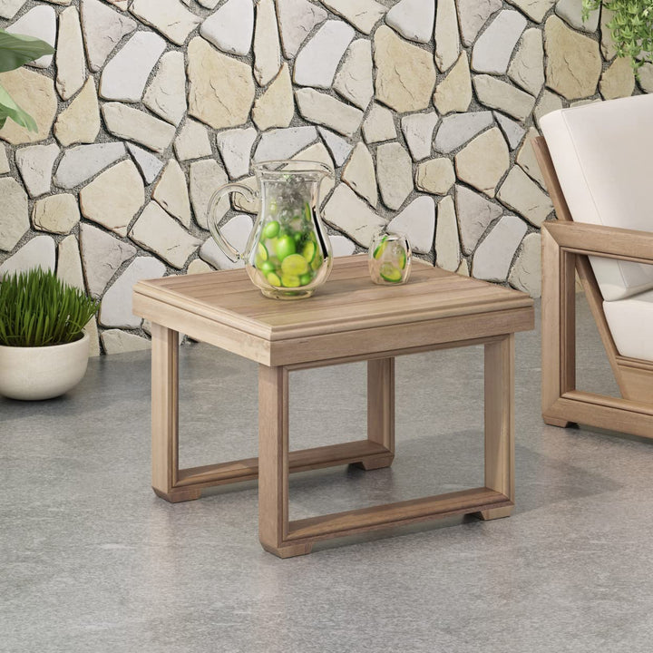 Christopher Knight Home Nicholas Outdoor Acacia Wood Side Table Brown - Diamond Home USA