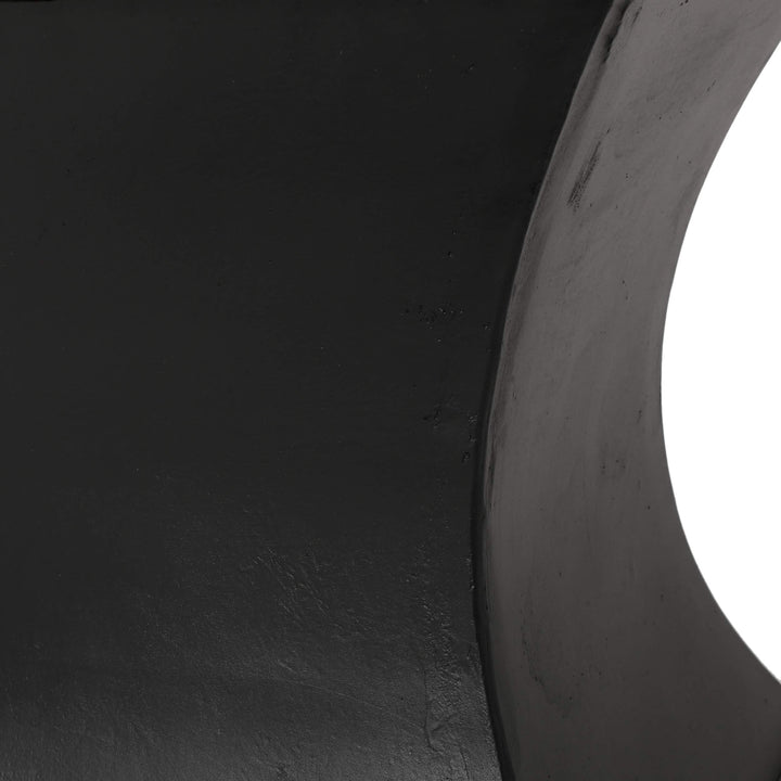 Christopher Knight Home Allison Outdoor odern Lightweight Concrete Side Table Matte Black - Diamond Home USA