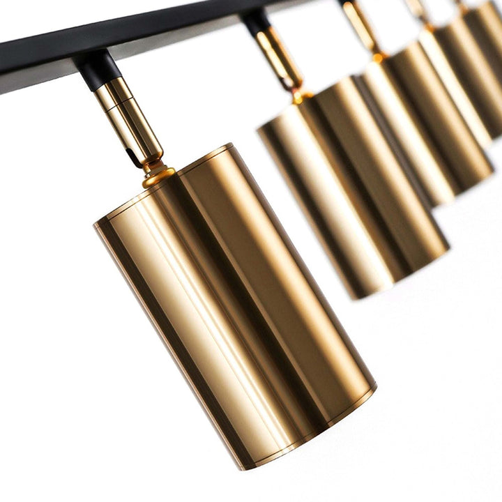5-light Metal Linear Kitchen Island Chandeliers Gold Modern Contemporary - Diamond Home USA